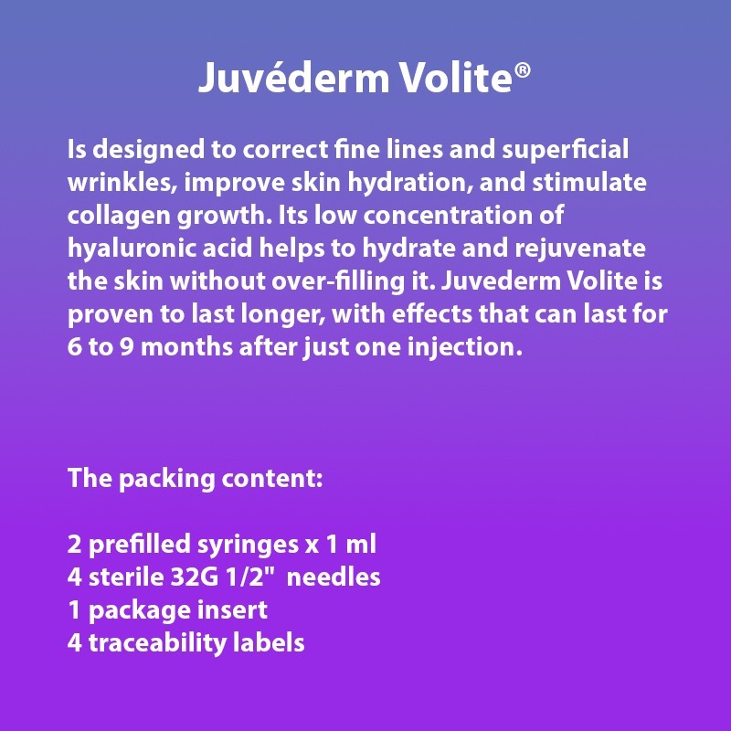 Juvederm® Volite with Lidocaine Juvederm® Volite with Lidocaine