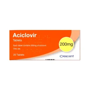Aciclovir 200mg tablets (25 tablets)