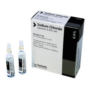 Saline- Sodium Chloride 10 x 5ml vials