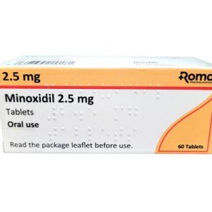 Minoxidil 2.5mg tablets (60)