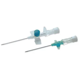 Terumo Versatus Winged and Ported IV Cannula 22g (Blue) 25mm (1)