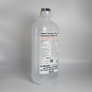 Sodium Chloride Saline NaCl 500ml IV Drip Bottle